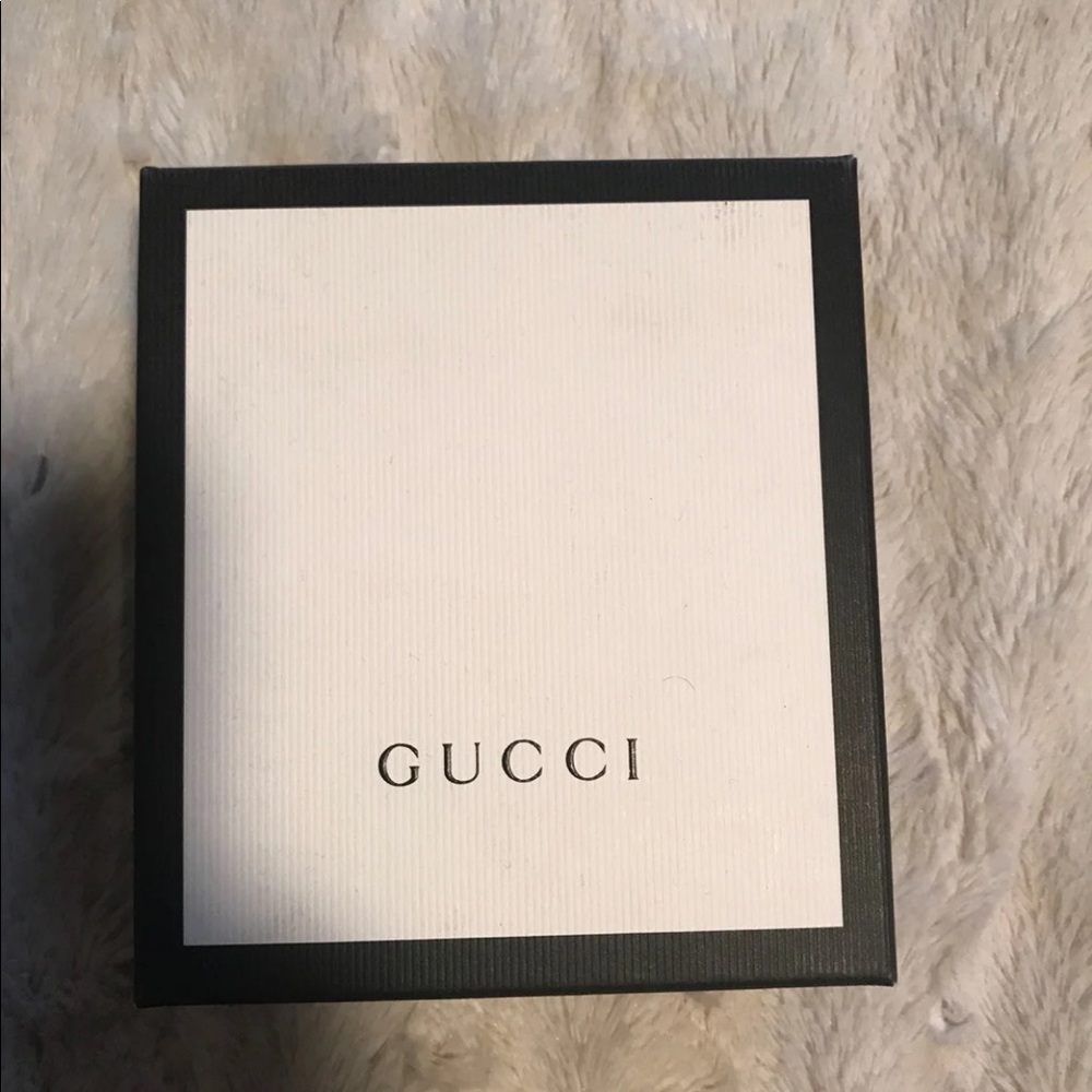 Authentic Gucci Black Pebbled Leather Men's Bifold Wallet Luxury Designer Iconic - Picture 5 of 7